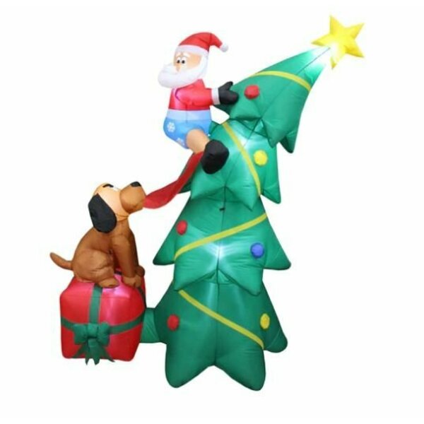 Impact Canopy Christmas Inflatable 6ft Dog Bite Santa 513001006